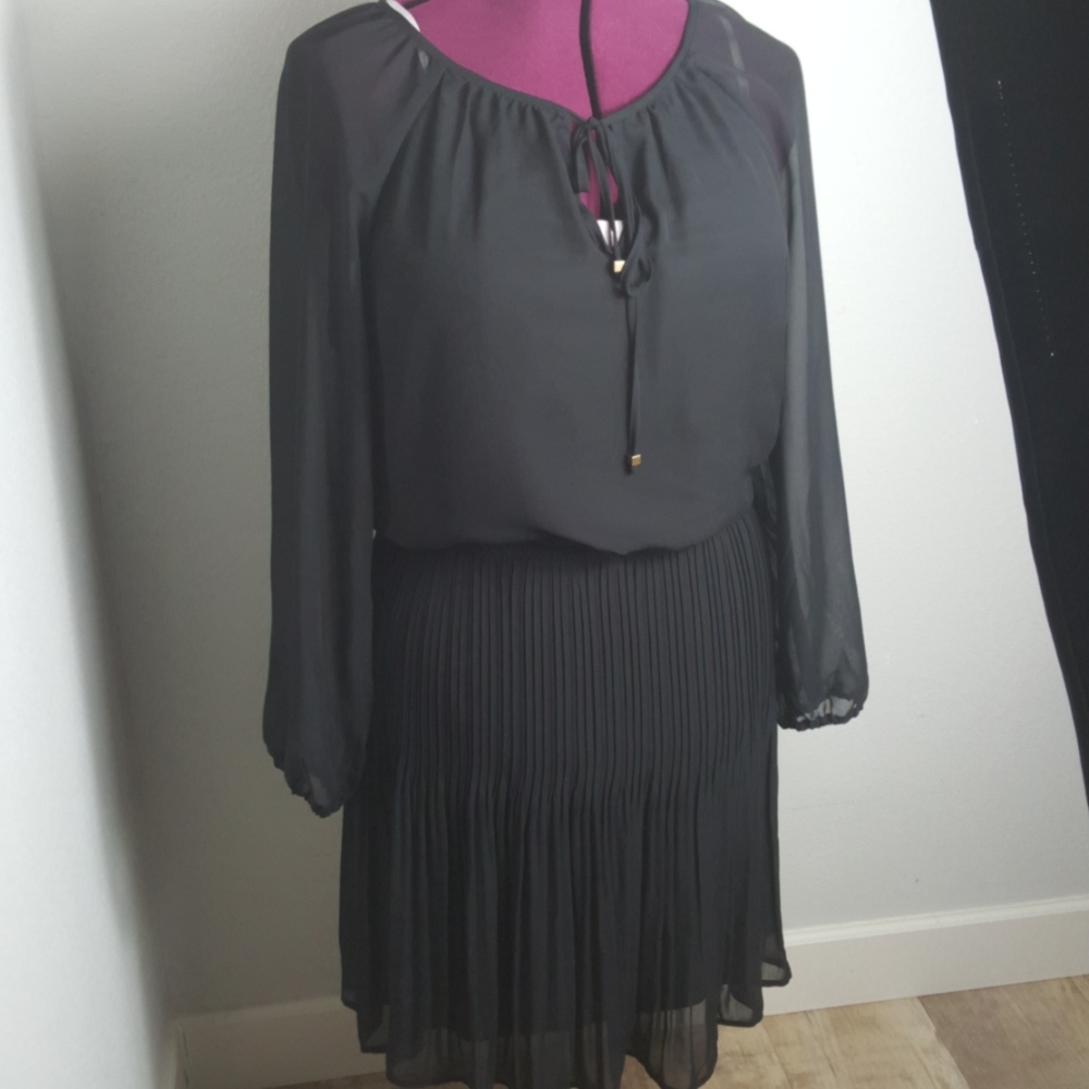NWT Black Peasant Style Dress size XL
